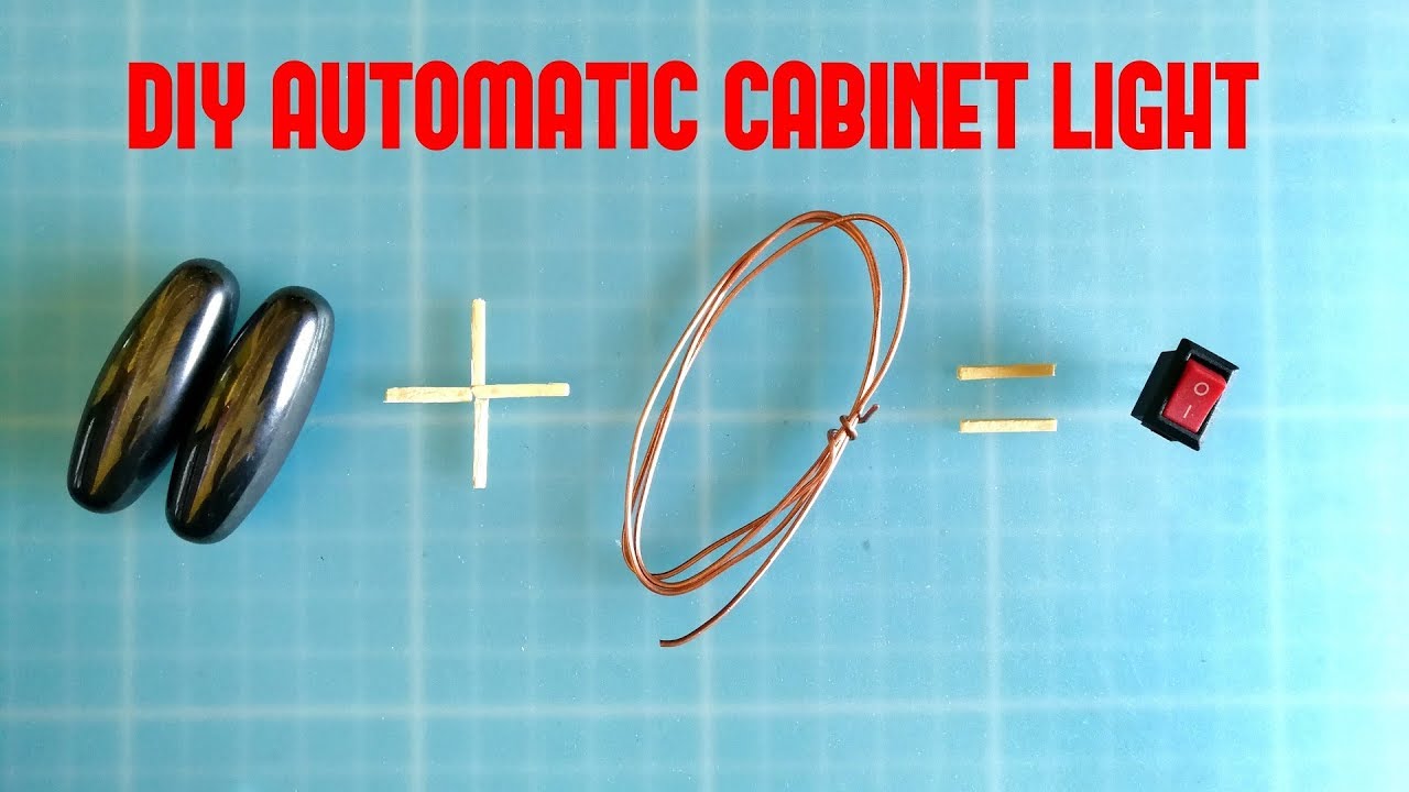 Diy Automatic LED cabinet light at home
