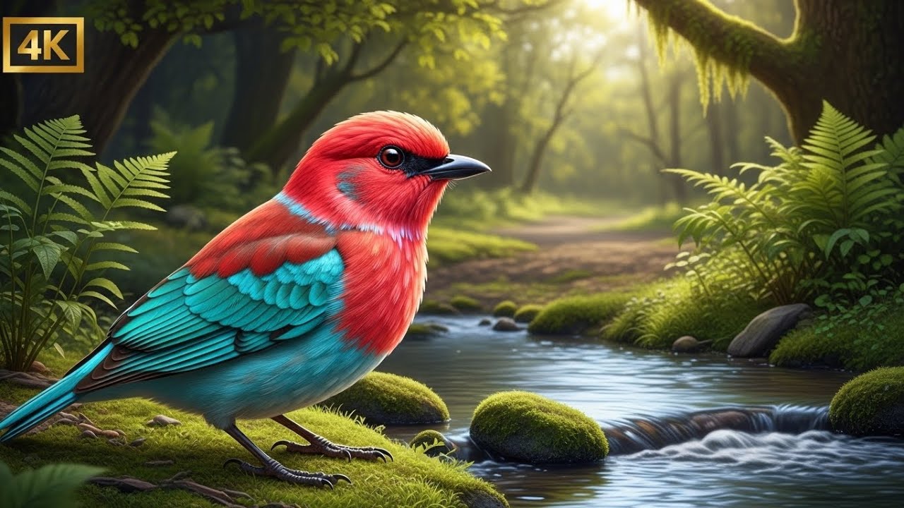Relaxing Piano with Bird Sounds & River Flow for Deep Sleep, Study, Healing and Calm Focus