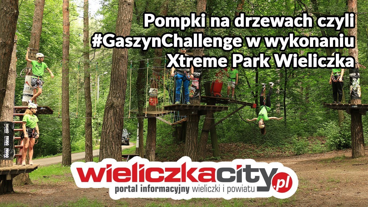 Pompki na drzewach czyli #GaszynChallenge w wykonaniu Xtreme Park Wieliczka
