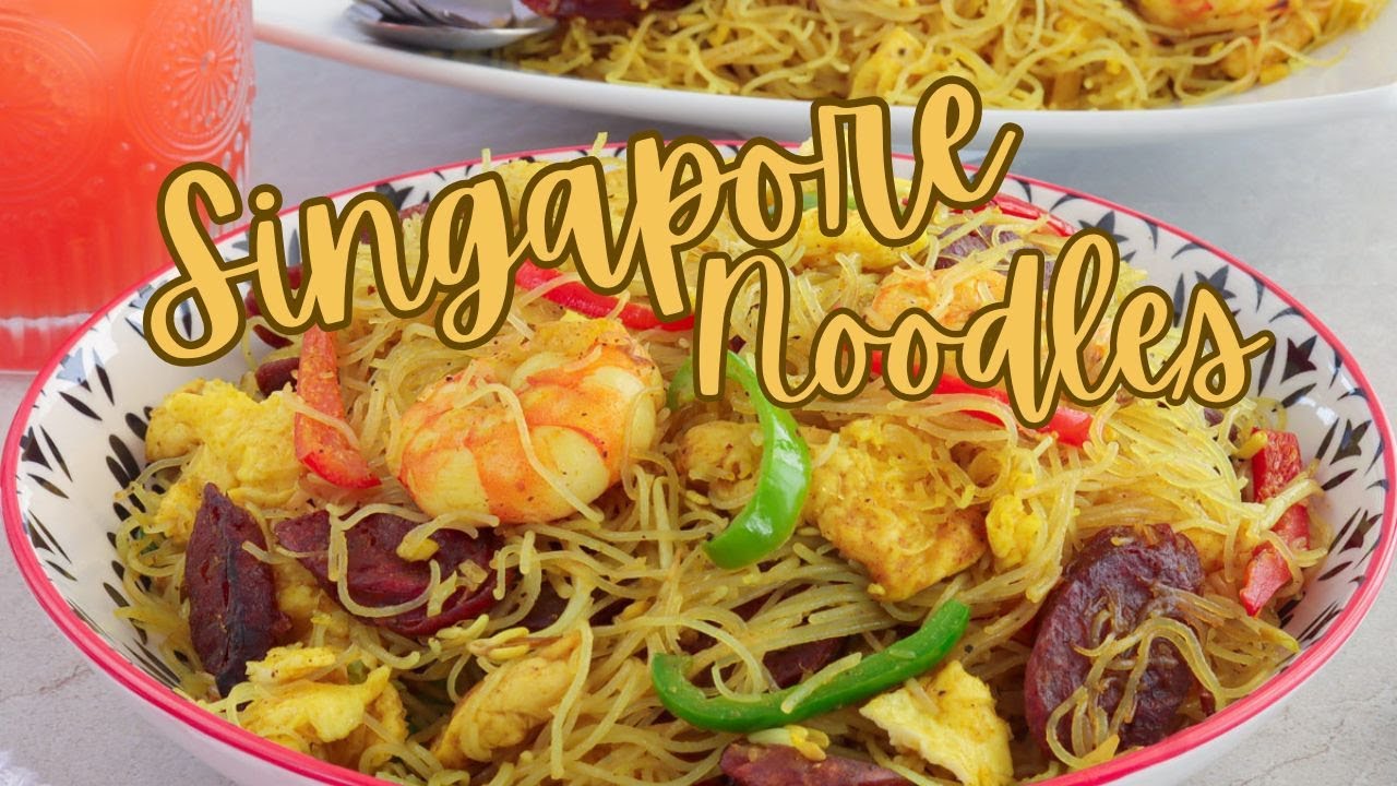 Singapore Noodles with curry