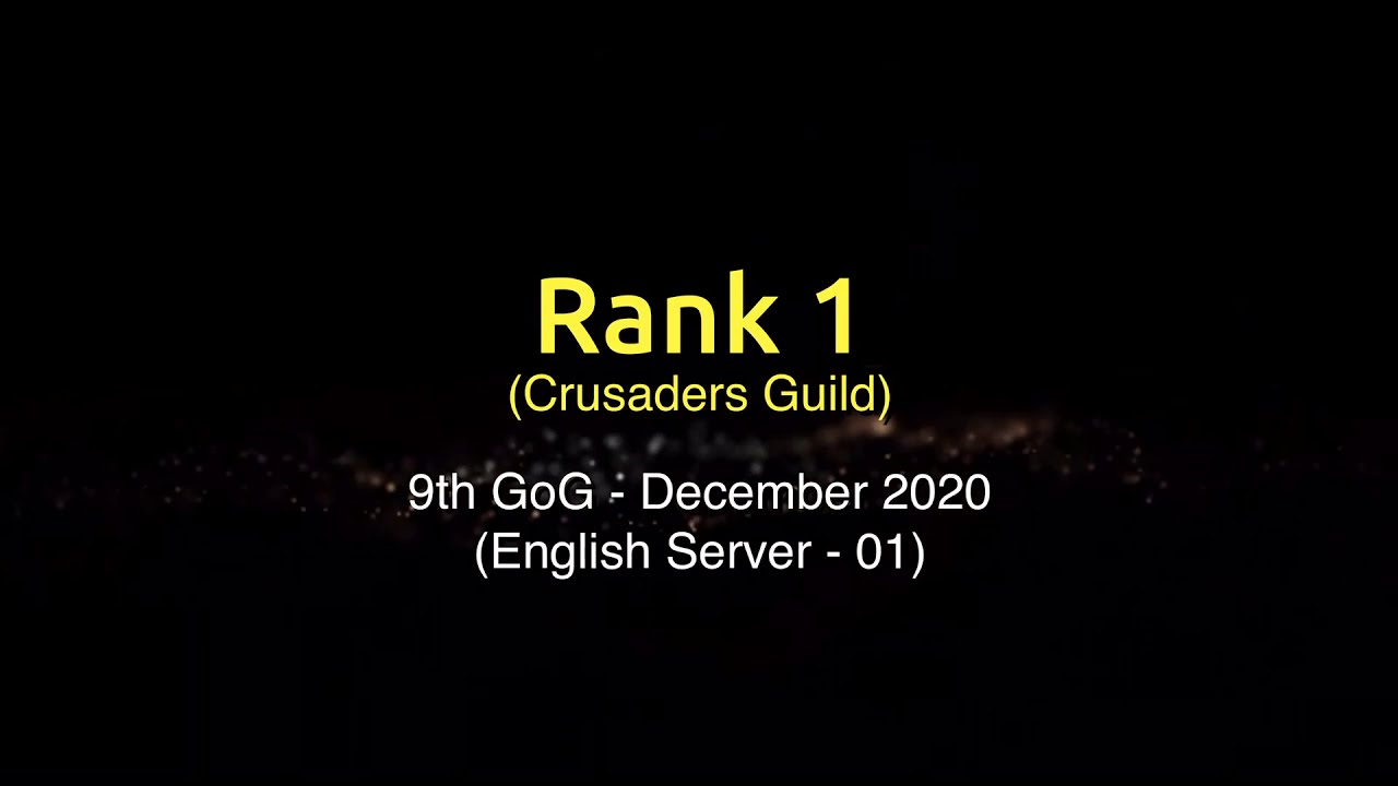 【SAOIF】9th GoG Rank 1 - Crusaders Guild (En-01) Gameplay