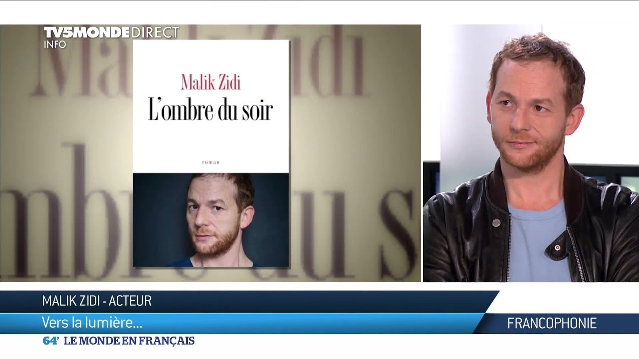 Malik Zidi et son premier roman