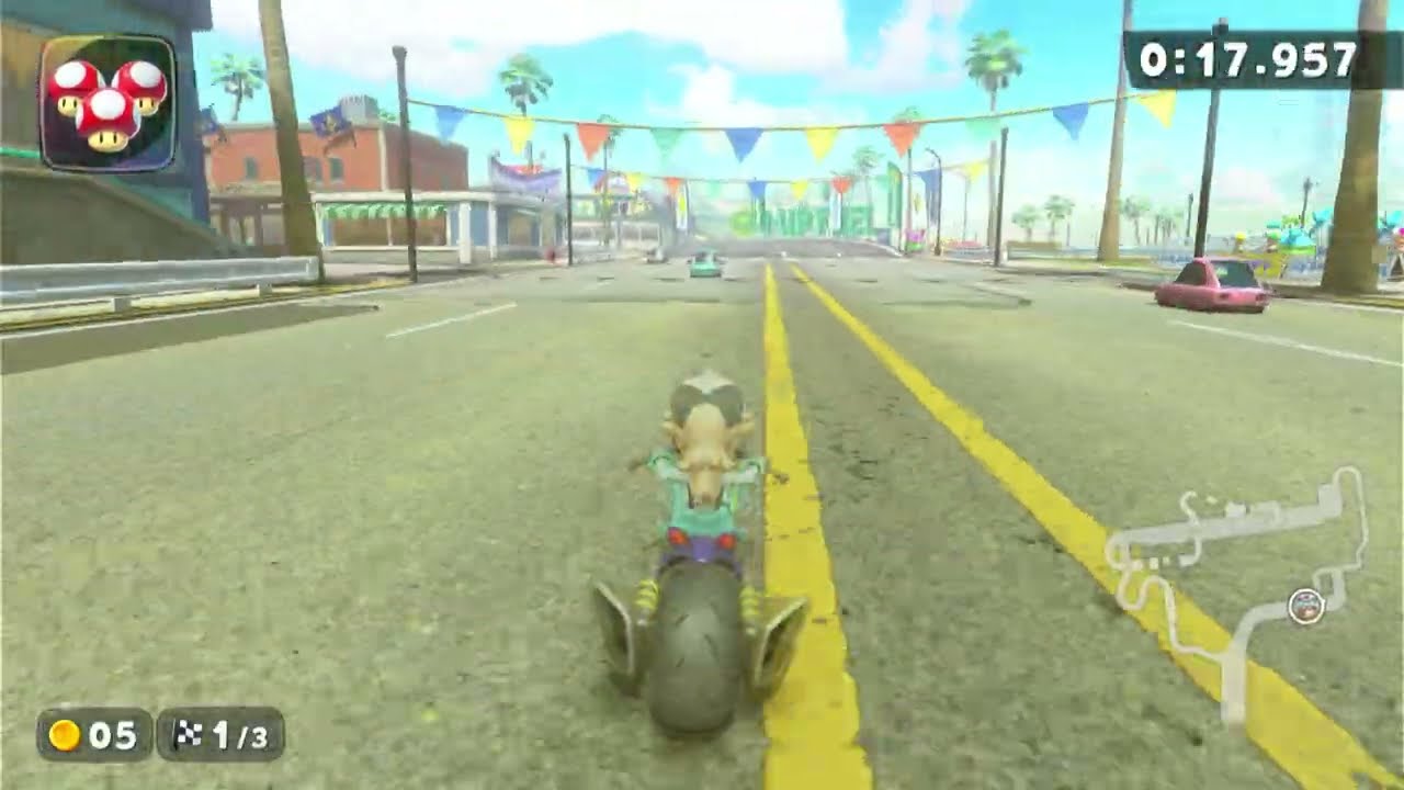 Mario Kart World: Crown City Time Trial [Personal Best - 2:23:185]