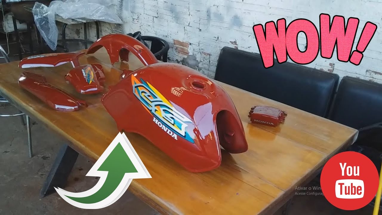 - COMO PINTAR E ADESIVAR MOTO PASSO A PASSO -