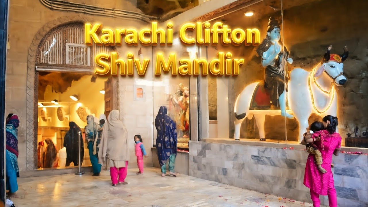 Hindu Temple In Karachi Pakistan || Mahadev Mandir Pakistan || Clifton