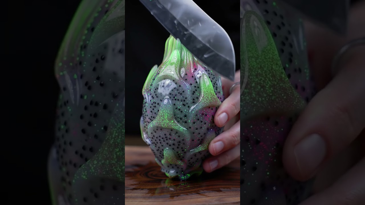 AI Glass Fruit Cutting ASMR |Relax and Unwind with Soothing Sounds of Glass Cutting #asmr #asmrsound