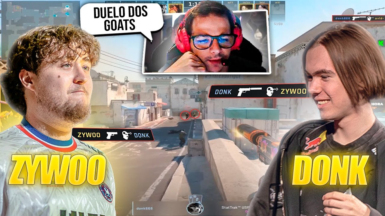 DONK jogou CONTRA o ZYWOO e APEX na FACEIT EUROPEIA 🔥QUAL dos DOIS levou a MELHOR? 👀👀