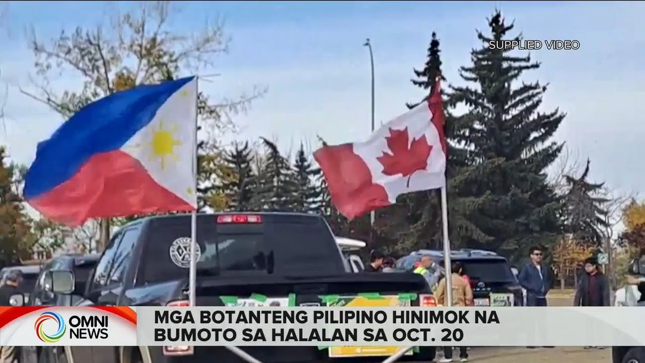 'Nagkaisang Pinoy' motorcade para sa mga kandidatong Pinoy sa Edmonton I OMNI News Filipino