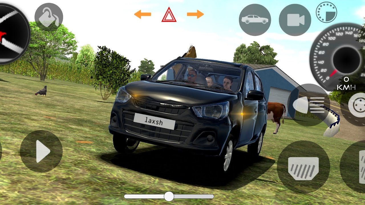Indian car simulator||3d game 🎯 || gameplay video|| black colour alto design|| 🖤🖤