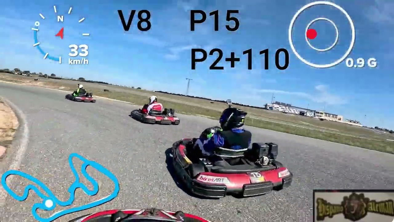 KARTING 4T CTO KARTPETANIA 2026 TRAZADO CHICANE V2 +90+100 CARRERA 1 HISPANO ALEMAN RACING TEAM