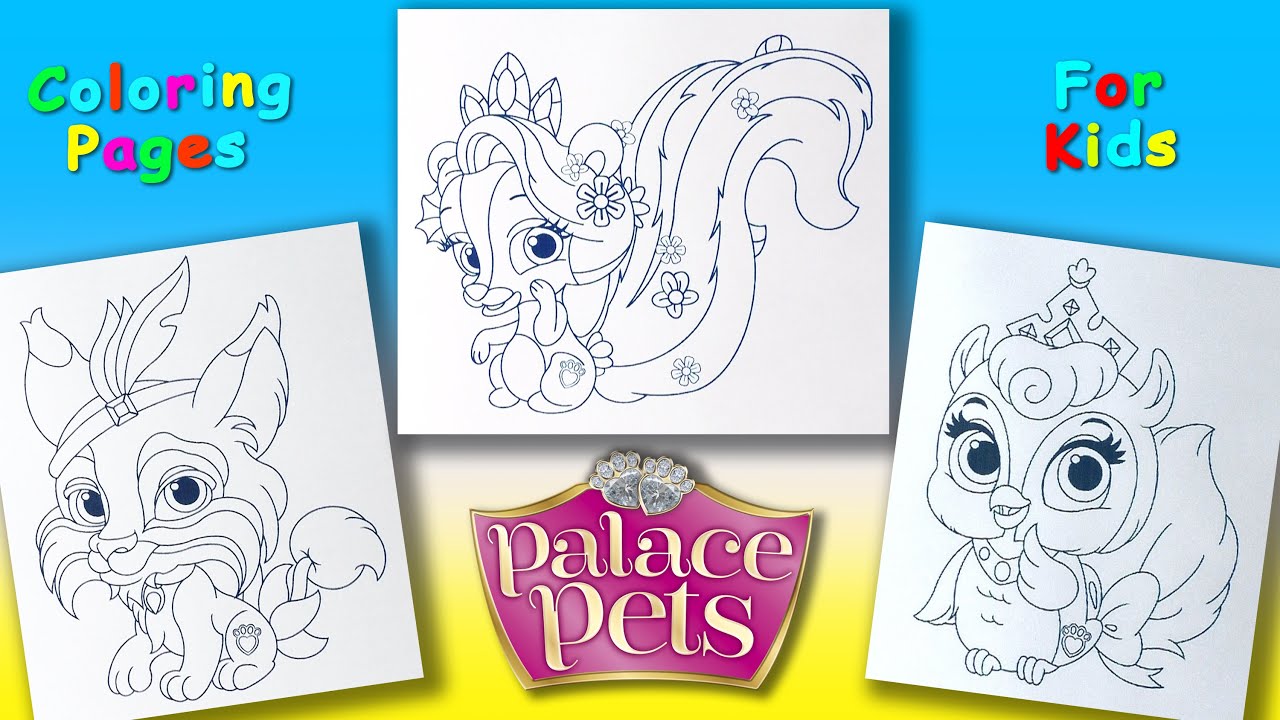 Disney Princess Palace Pets characters Part 9 Coloring Pages for Kids  Princess Palace Pets Coloring