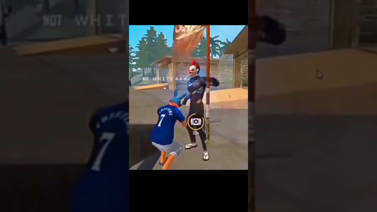 1 vs 4 situation white 444 free fire #short video
