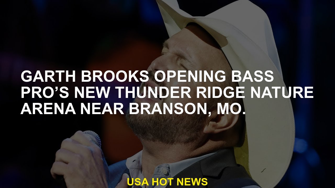 The new Thunder Ridge Nature Arena from Garth Brooks opening Bass Pro, Nature Nature, near Branson,