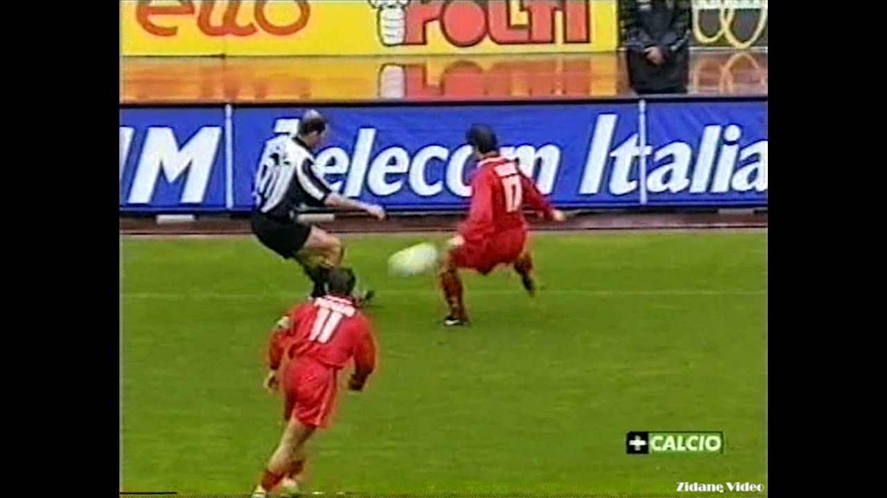 Zidane vs Piacenza (1997-98 Serie A 29R) Italian Commentary