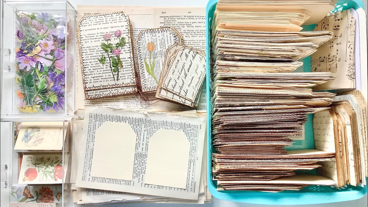 Tutorial: How I make tags and use them in junk journals
