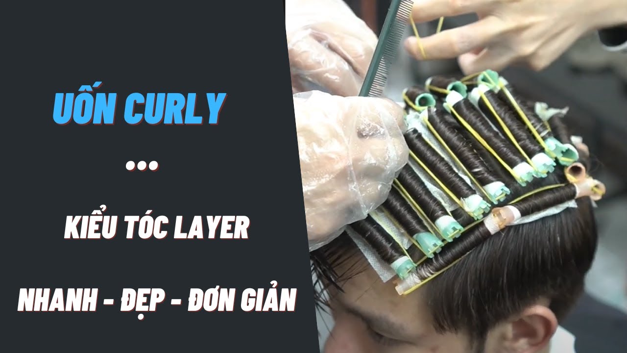 CHIA SẺ CÁCH UỐN CURLY | KIỂU TÓC LAYER KẾT HỢP TAPER FADE - Hung BarberSharing