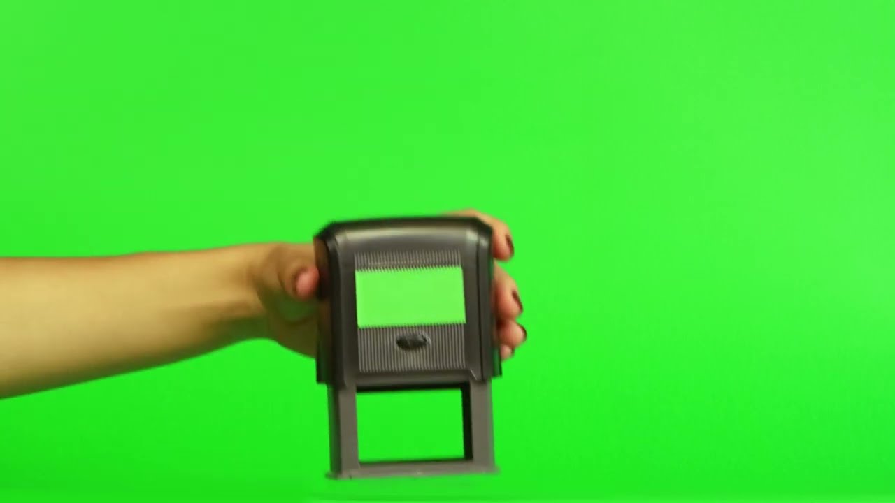 Stamp On Documents Green Screen Video  Effect | No Copyright Stock Video