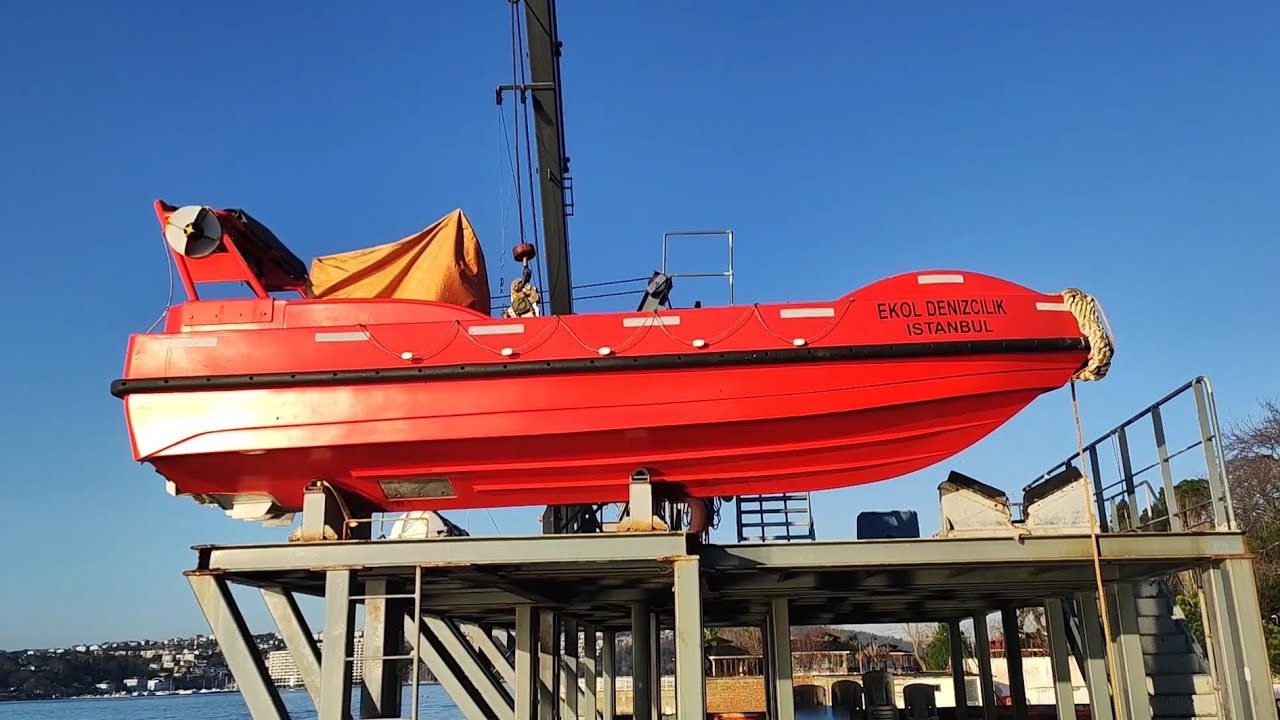 STCW eğitimlerindeyiz... Hızlı Can Kurtarma Botu --- 03.01.2023. #eğitim #deniz