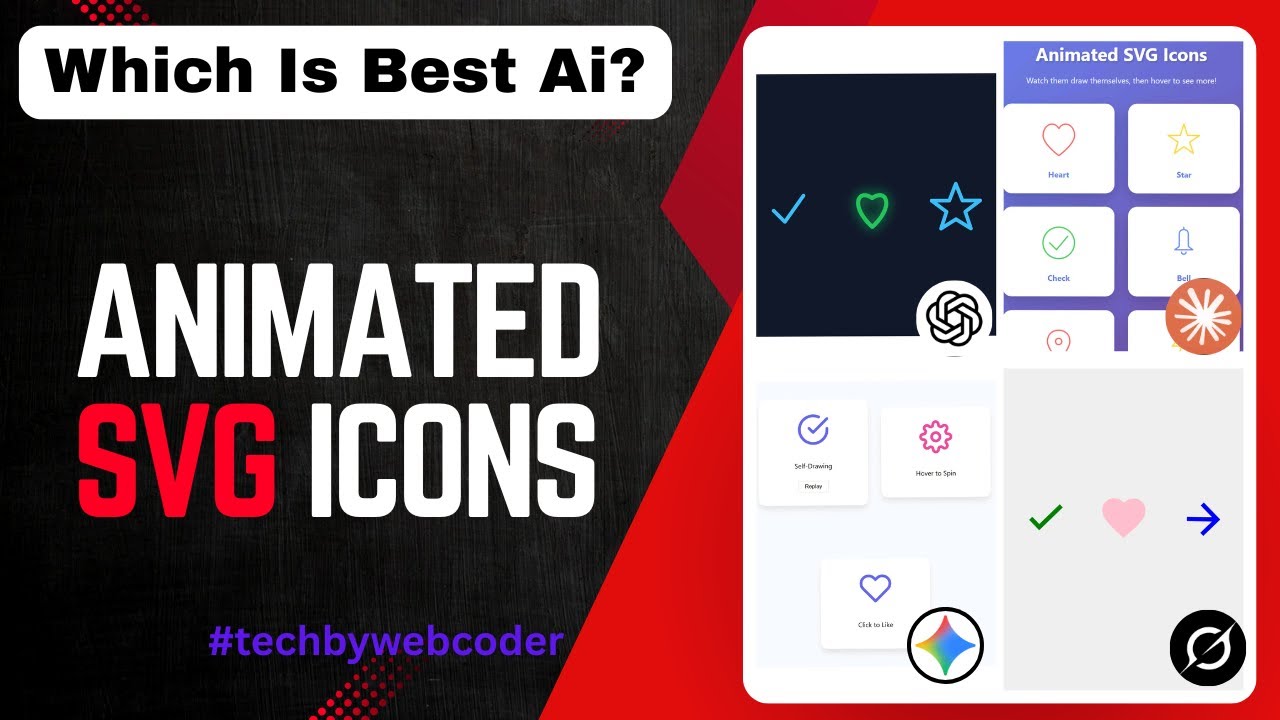 Which AI Is Best for Animated SVG Icons ? 🤖🔥| Part6