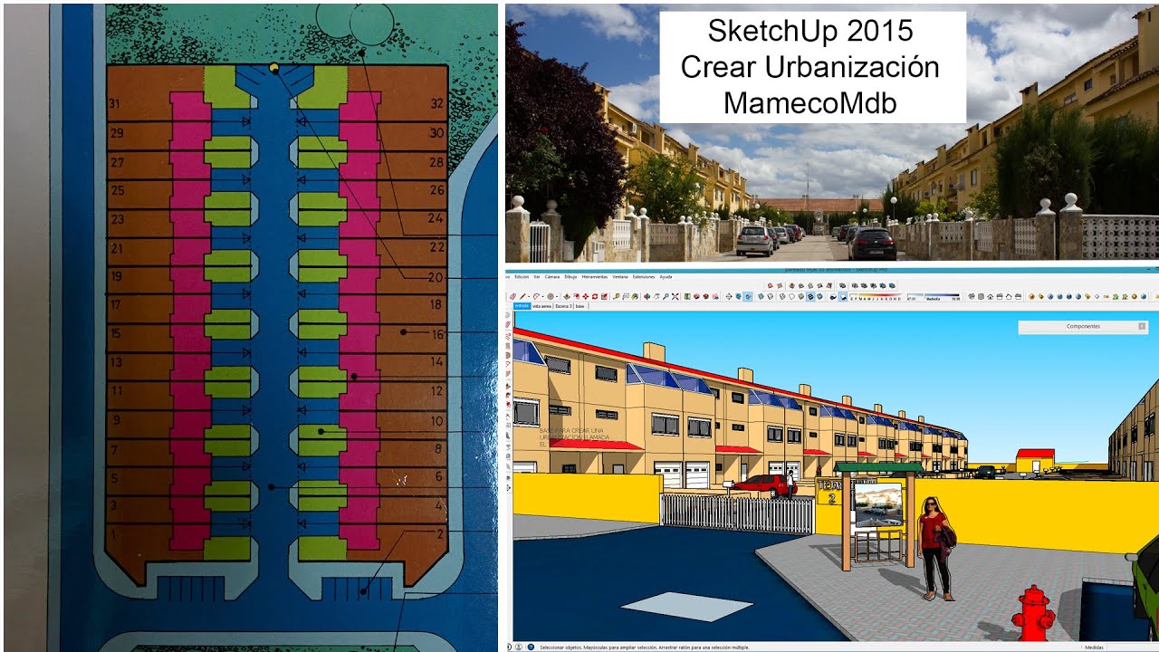 SketchUp crear urbanización_01