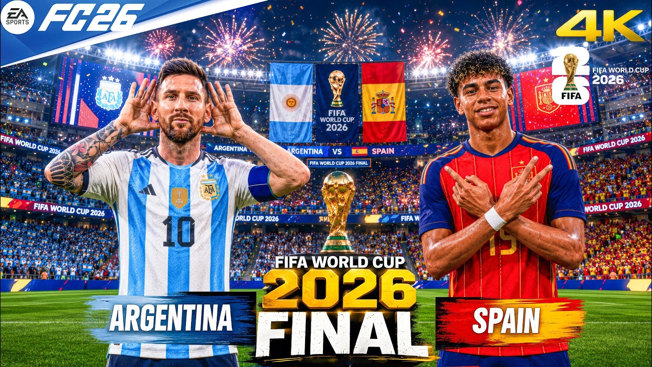 FC 26 &mdash; Аргентина против Испании | Финал Чемпионата мира по футболу 2026 | При участии Месси и Ям...