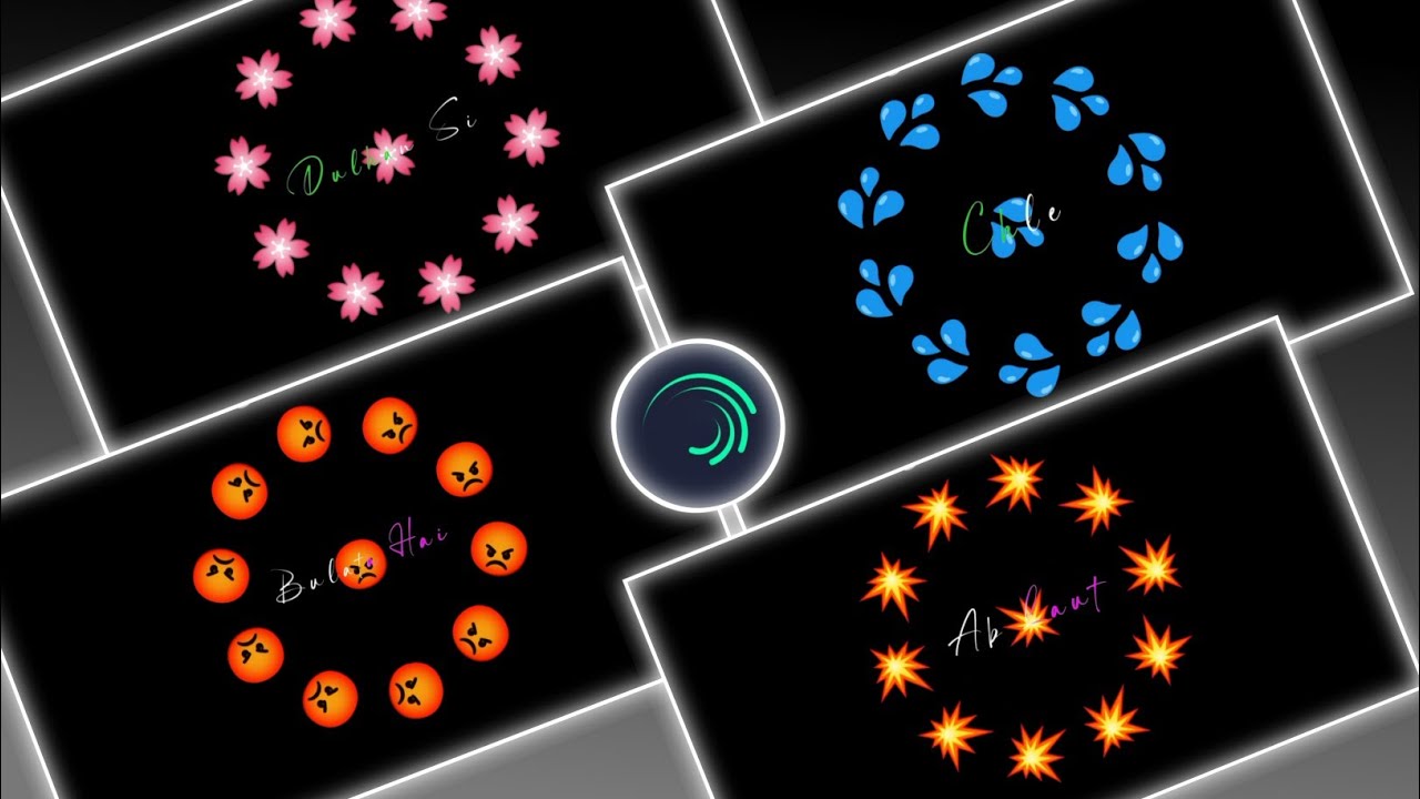 Alight motion Viral Emoji Text Lyrics Video Editing❤Video Editing In Alight motion..