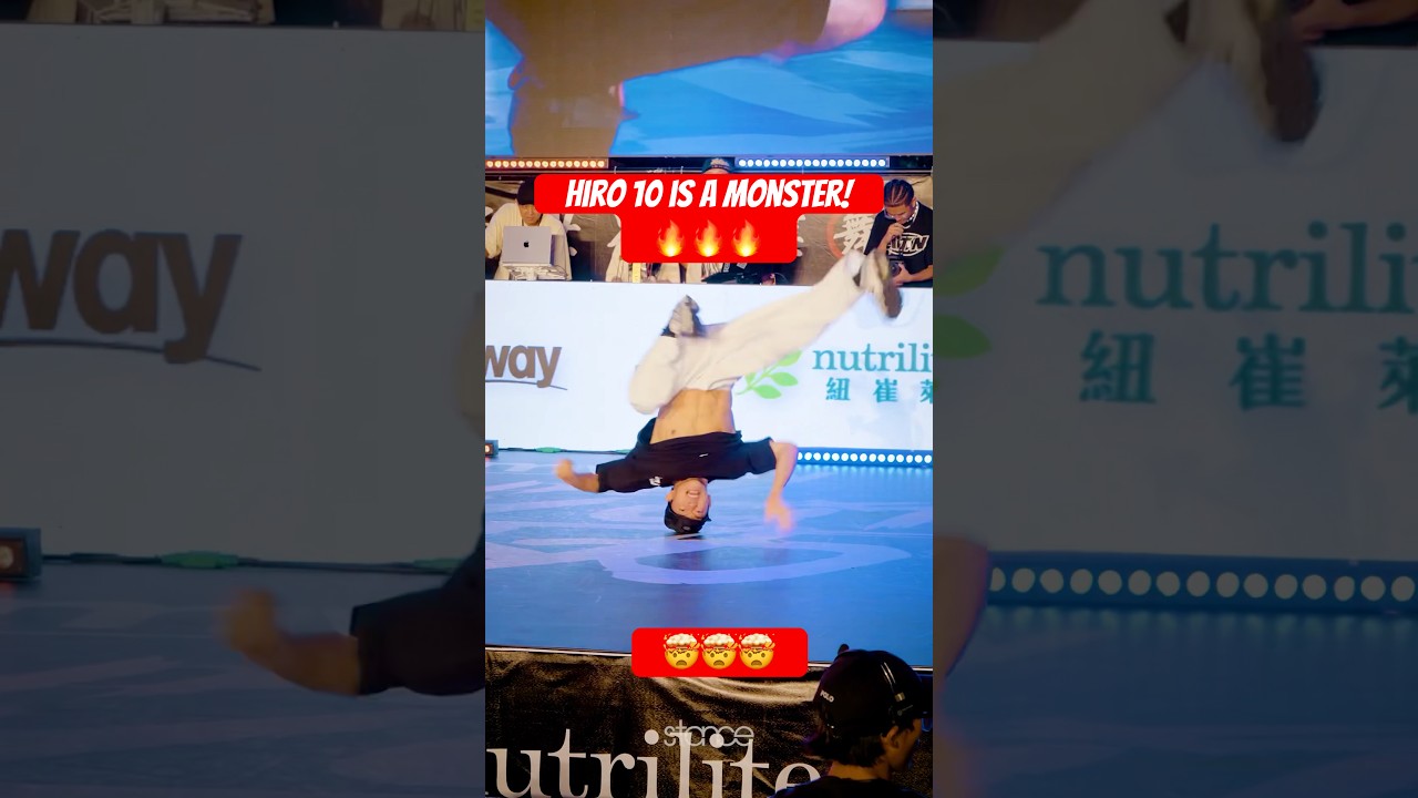 Hiro 10 headspin on beat!! 🤯🔥🤯 #breaking #breakdance #olympics #raygun