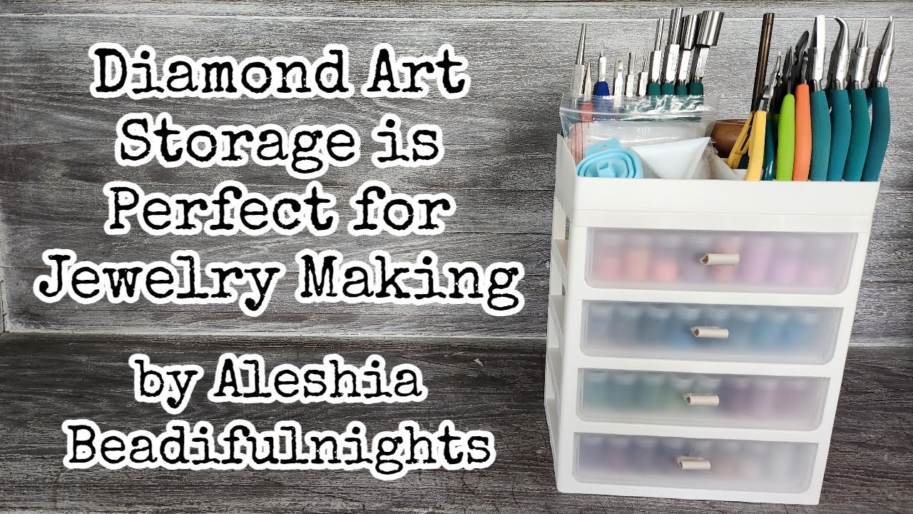 Diamond Art Storage is Perfect for Jewelry Making #diamondpaintingtools #diamondartstorage