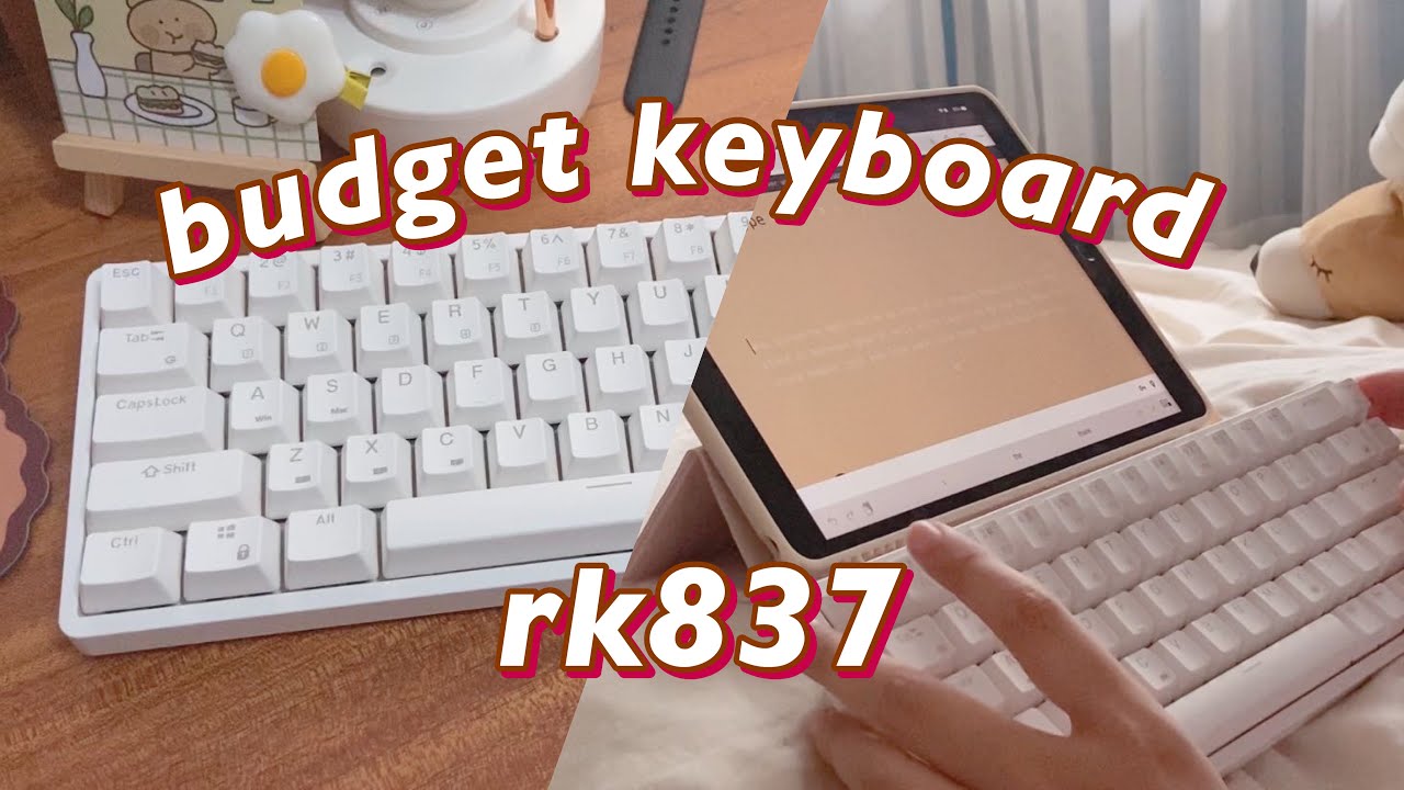 🌿 royal kludge rk837 mechanical keyboard unboxing || lighting effects, macros, first impressions