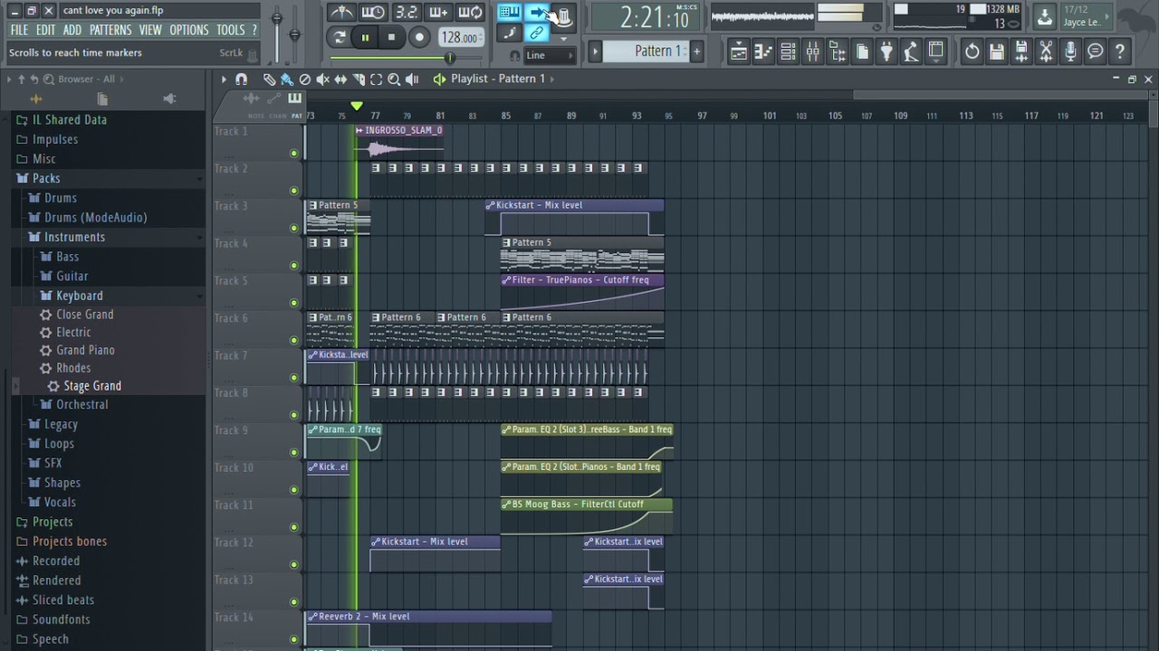Avicii - Cant Love You Again (Instrumental Remake)
