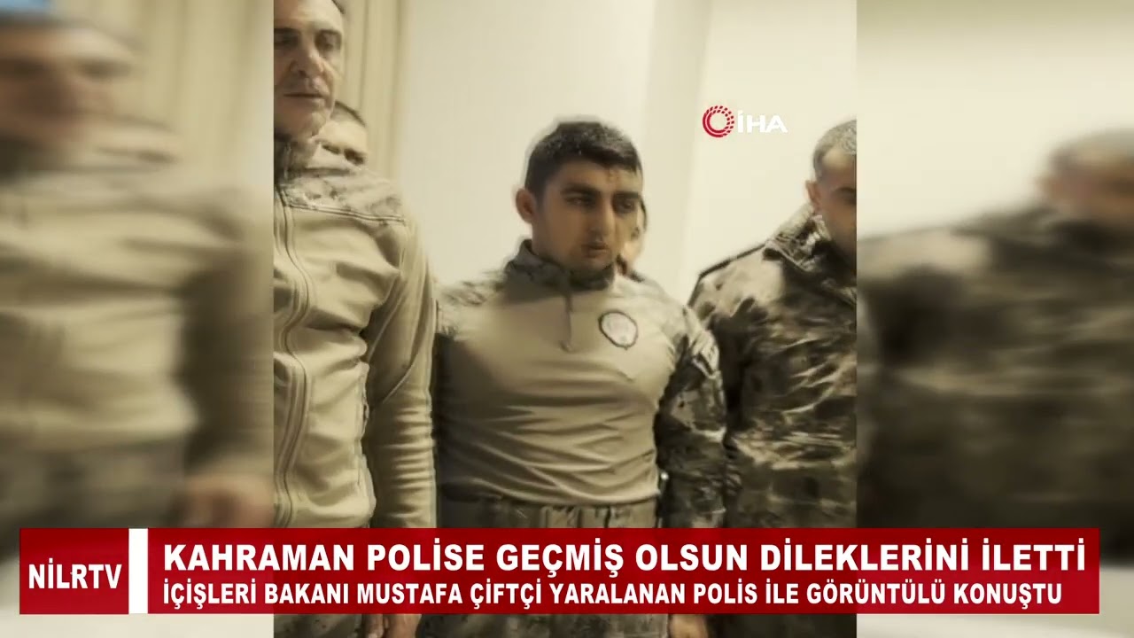 İçişleri Bakanı Mustafa Çiftçi Yaralanan Özel Harekat Polisi ile Görüntülü Konuştu