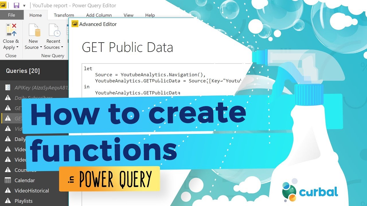 How to create functions in Power Query