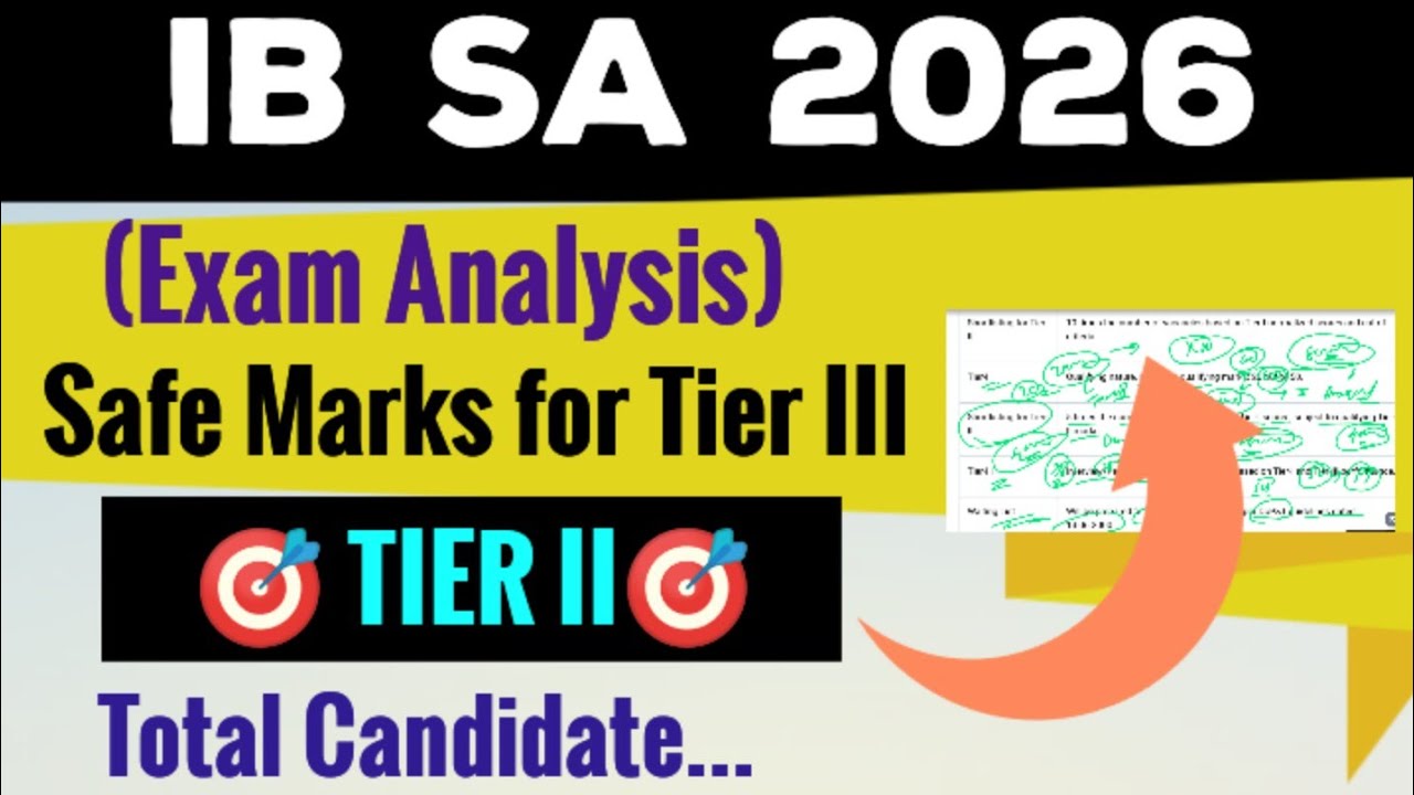 IB SA TIER 2 EXAM ANALYSIS 🔥 IB SA 2025 Answer Key || IB SECURITY ASSISTANT CUTOFF FOR TIER 3 #ib