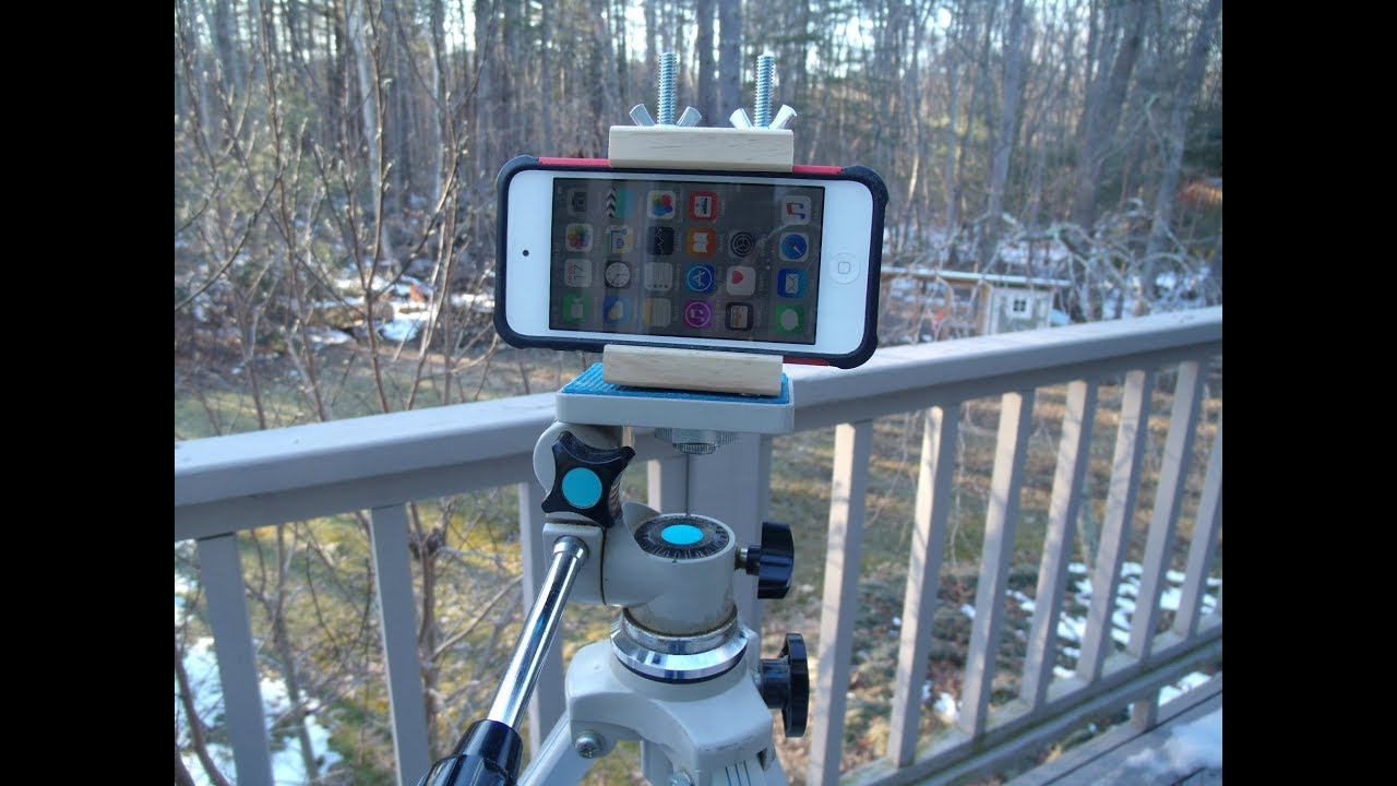 Making an iPhone or Tablet Tripod Holder