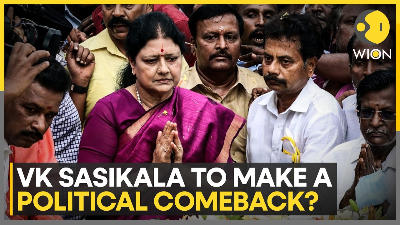 VK Sasikala Hints at Political Comeback on Jayalalithaa&rsquo;s Birth Anniversary | WION