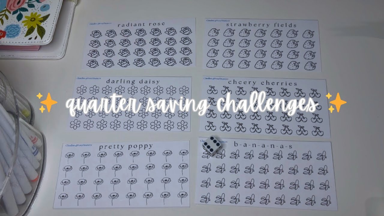 🎀 Have Fun Saving 💰 | Monthly Quarter Saving | Free Mini Saving Challenges (for coins!) | Low Budget