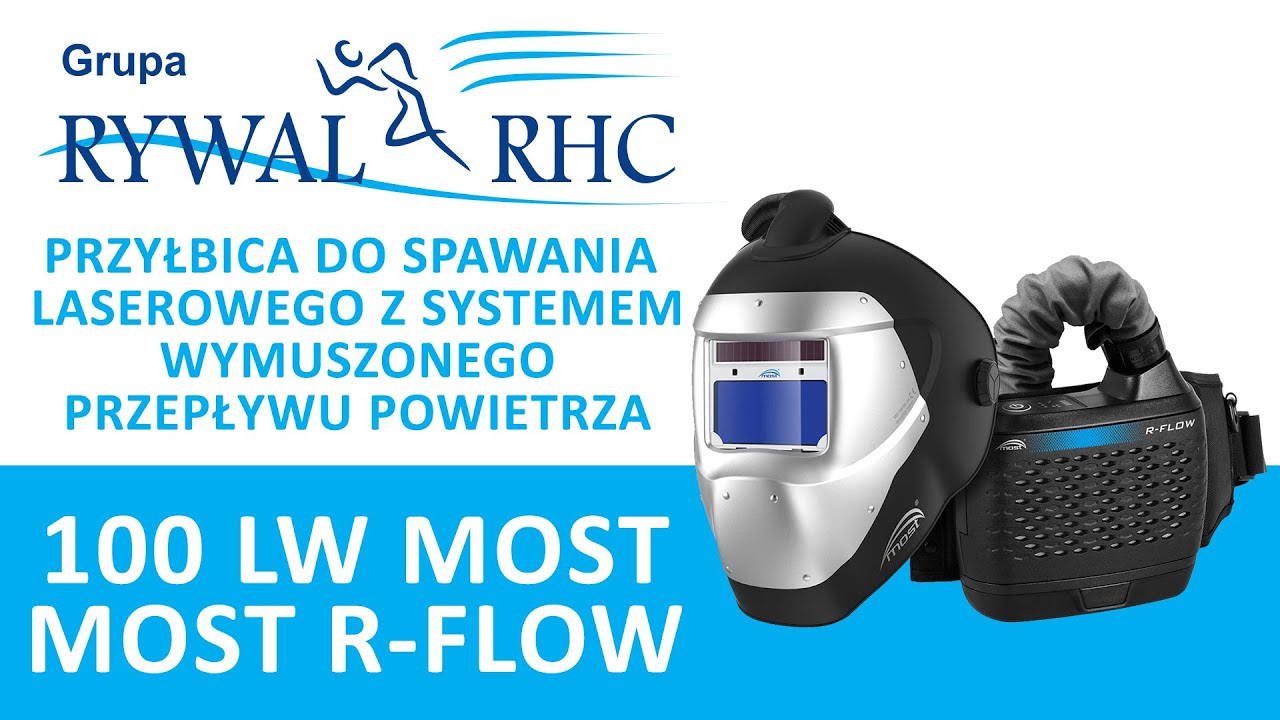 Przyłbica do spawania laserowego MOST 100LW AIR z systemem wymuszonego przepływu powietrza
