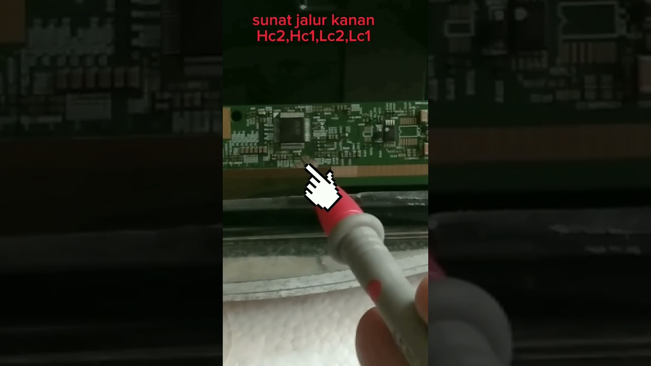 Tv led polytron gambar ungu bergetar