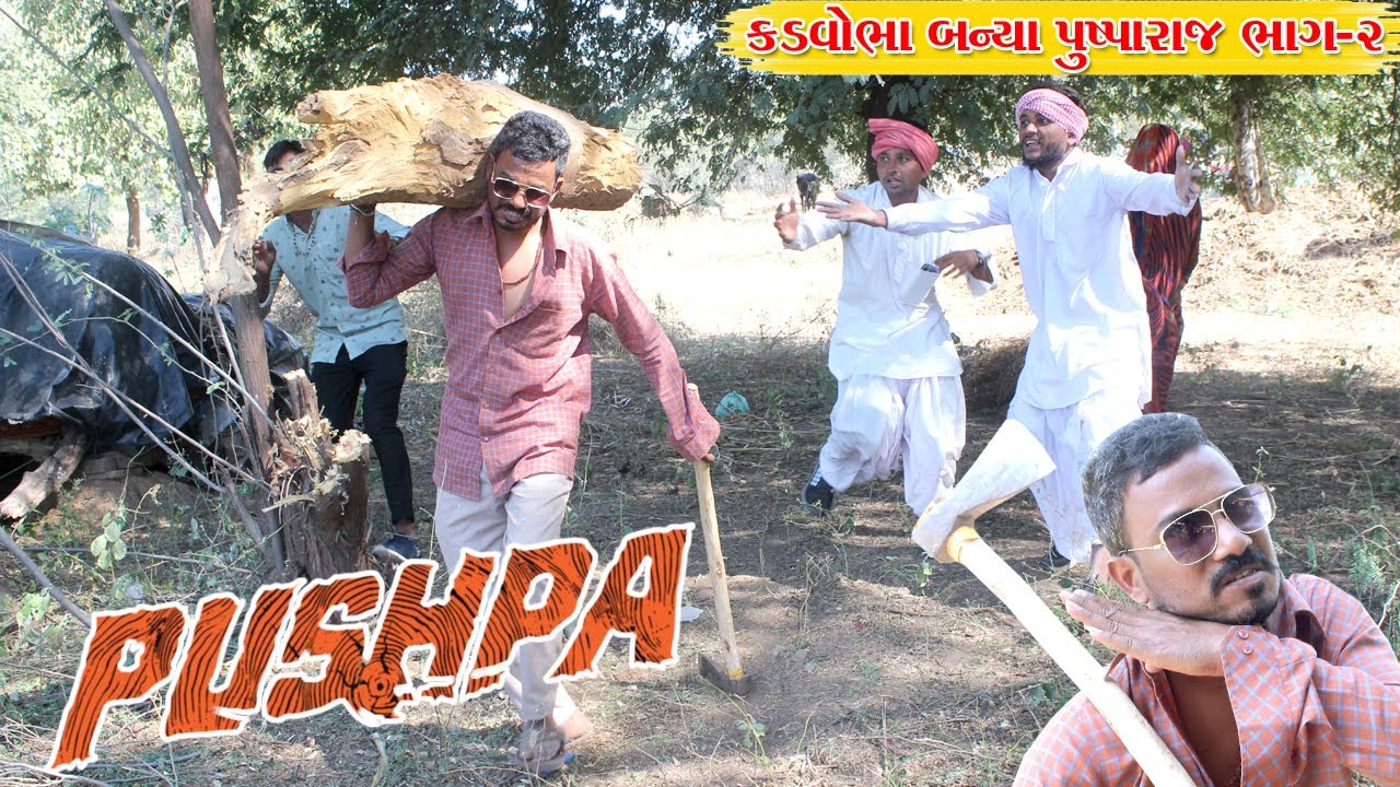 વાઘુભા નો દિકરો મારે પુષપા ફિલ્મ નો વેમ ભાગ -૨ l Pushpa Movie l Kadvobha Banya Pushparaj bhag -૨