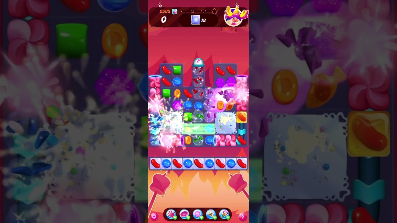 Candy Crash Saga - Level 2585 Walkthrough, Super Sugar Crash, Legendary