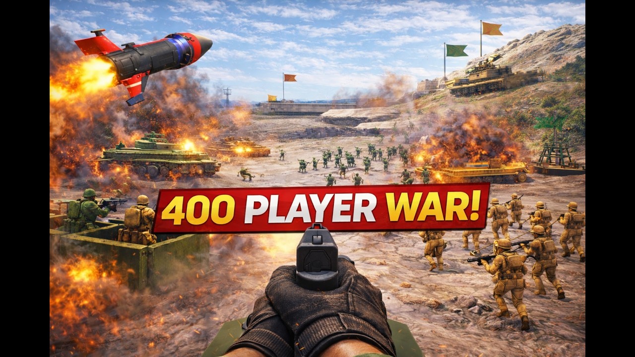 400 AI WAR on Rocket Sandbox | Ravenfield Domination – No Commentary
