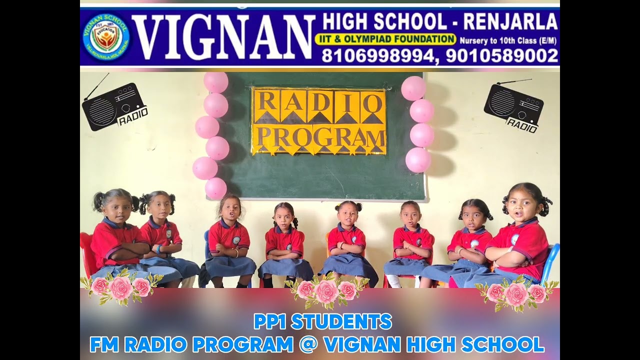 FM Radio Program || PP-1 Students || VIGNAN HIGH SCHOOL || Renjarla