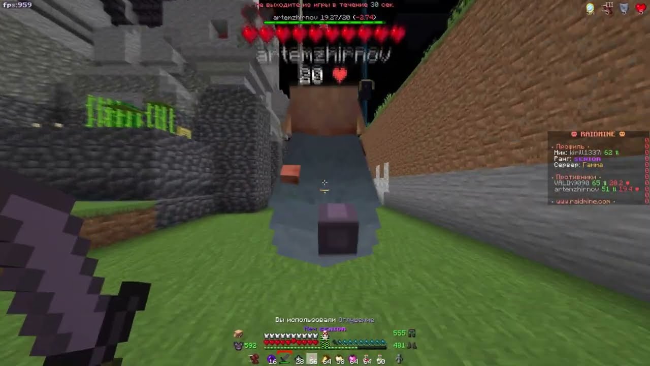Разница | PvP RaidMine