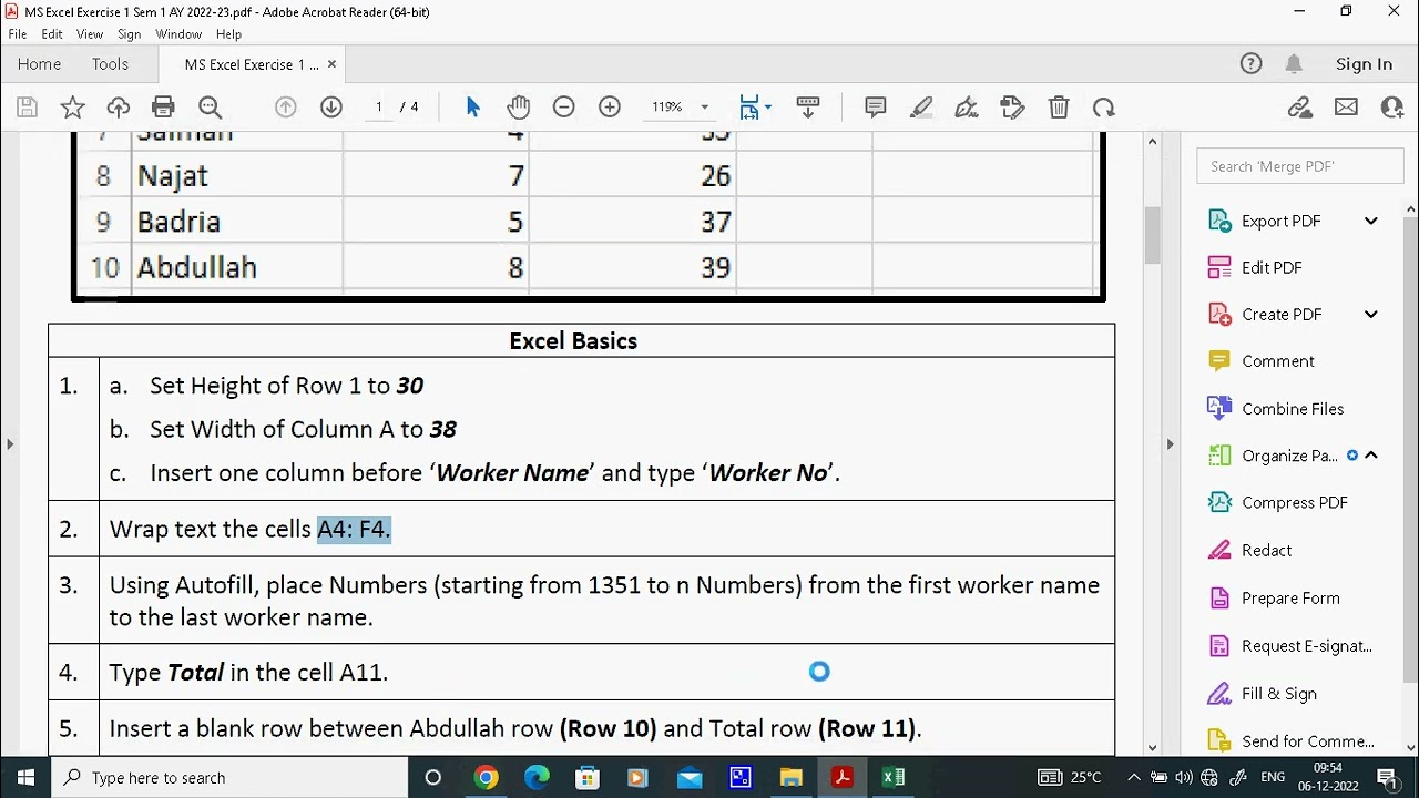 excel basic