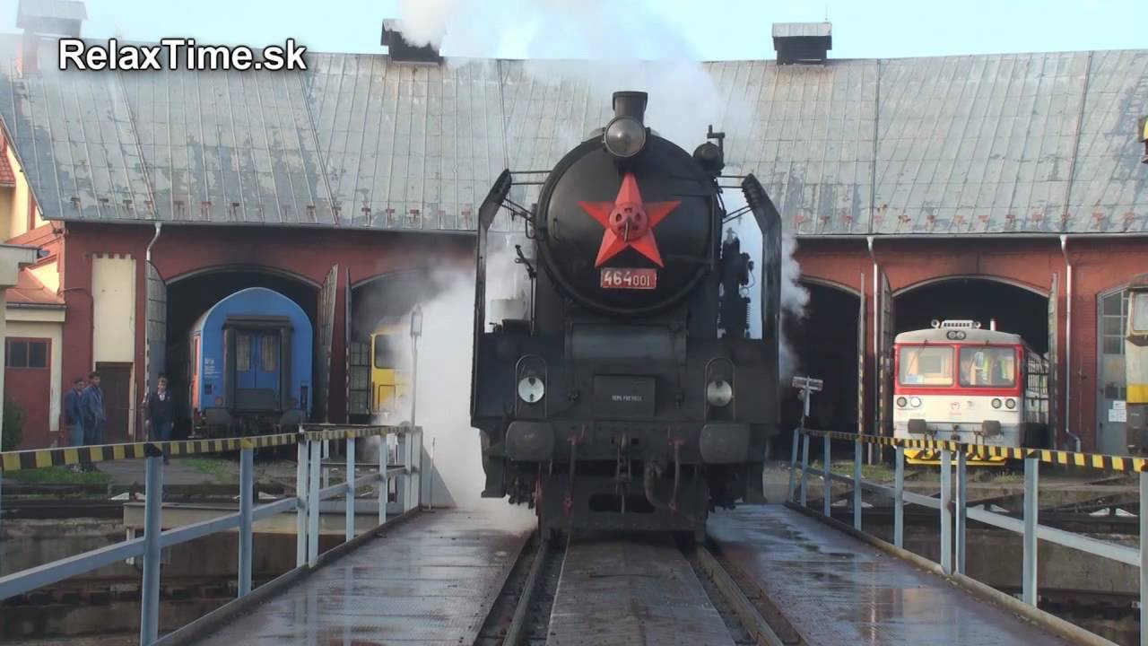 Lok. 464.001 Steam train ride Prievidza - Nitrianské Pravno / Slovakia