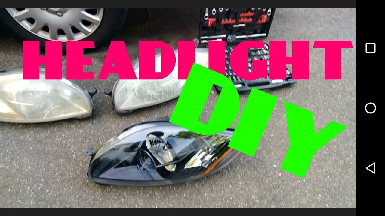 Full Headlight Removal + Install TYC Brand 4G MITSUBISHI ECLIPSE