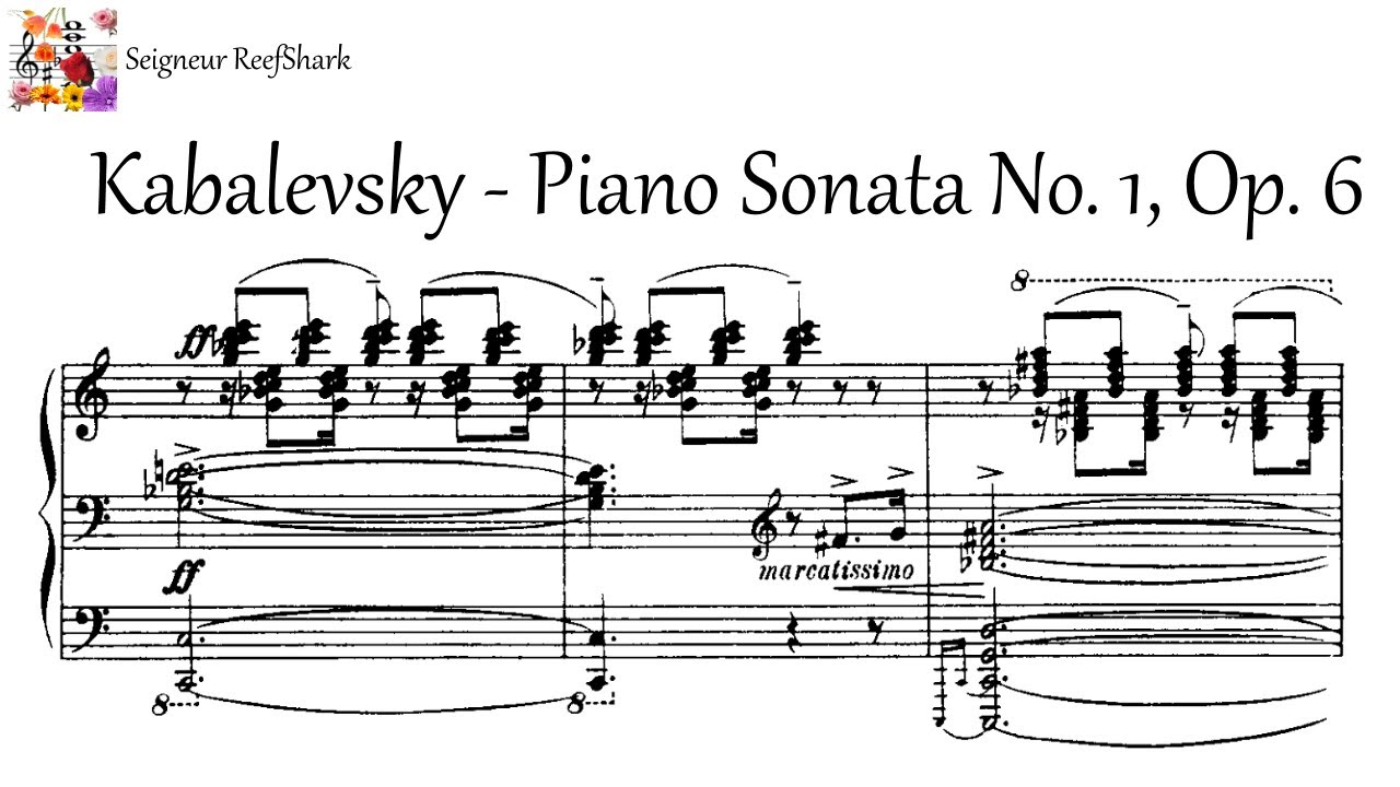 D.Kabalevsky - Piano Sonata No. 1, Op. 6 (Pizzaro)