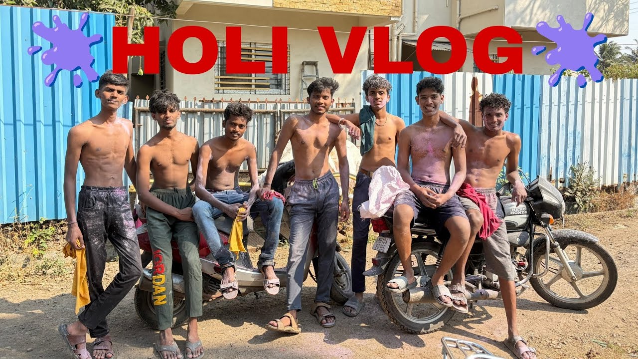 HOLI VLOG WITH FULL BAKCHODI 🫟