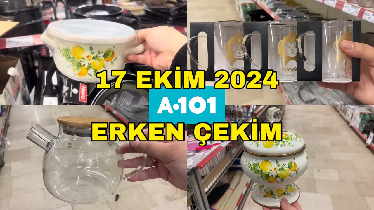 A101 17 EKİM 2024 PERŞEMBE🤩ERKEN ÇEKİM💯A101’E YEPYENİ ŞAHANE ÜRÜNLER GELDİ🥳A101 İNDİRİMLERİ😱