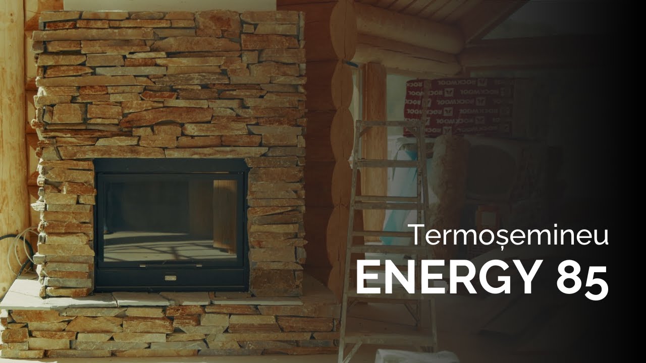 Montaj termosemineu tip centrala pe lemne ENERGY 85 la cabana 🔥 cu adeziv ultra-flexibil FLAMA-Flex